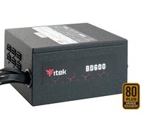 ITEK ALIMENTATORE BD600 600 WATT (ITPSEBD600) 80 PLUS EU BRONZE**PUOI PAGARE ANCHE ALLA CONSEGNA!!!**