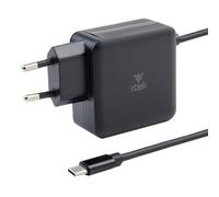 Itek Caricatore Alimentatore 65W USB C e PD per Notebook super slim, Laptop, MacBook, Tablet, Smartphone, Console, Macchine fotografiche e Dispositivi USB C - Tecnologia GaN da muro