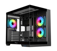 ITGCADCDSB CASE ITEK CAVE DS GAMING TOWER, ATX, 3x12cm ARGB fan, 2xUSB3, TYPE-C