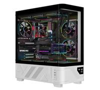 Case NETRON CURVED - Gaming Tower- ATX- 3x12cm ARGB fan- 2xUSB3- Type-C- Darker Temp Glass Side & Front Panel- Display