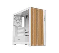 Case WOODY - Gaming Tower, ATX, 3x14cm Black fan, 2xUSB3, Type-C, Wood Front, T