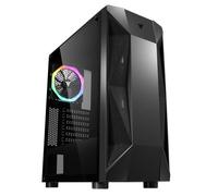 iTek Case THE ROCK EVO, Illuminazione D-RGB - Nero con Finestra