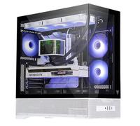 iTek Case Tower SHOWBUI 37B Nero e Bianco con Ventole RGB e Vetro Temperato