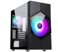 Case Vortex - Gaming Mini Tower, Matx, 20cm & 12cm Argb Fan, 2xusb3, Side Panel