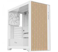 Itek Case WOODY - Gaming Tower- ATX- 3x14cm White fan- 2xUSB3- Type-C- Wood Fro