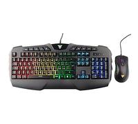 ITEK - Combo Tastiera e Mouse T20 - Membrana, RGB, Multimediale, Mouse con software, RGB, Sensore P3212