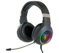 Itek - Cuffie Gaming H430 - Cuffie Gaming con Microfono Flessibile. Cuffie da gioco con Controllo del volume, cancellazione rumore esterno, colori LED. Adatti per PC e console
