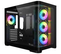 ITEK Case DARK CAVE CURVED - Gaming Tower- ATX- 4x12cm ARGB fan- 2xUSB3- Type-C-