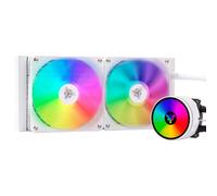 itek EVOLIQ 240 V2 ARGB (White Edition) Processore Liquid cooling kit 12 cm Bianco