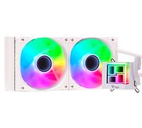 Itek Dissipatore a liquido HYDRO CUBE 240W 240mm Skt Universale Ventola PWM ARGB Edizione Bianca