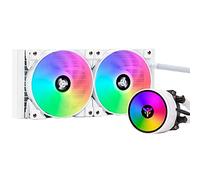 Itek EVOLIQ 240 ARGB (White Ver.) - Dissipatore a liquido per CPU da 240mm all in one (AIO), compatibilità universale, PWM e ARGB gestibile sia con controller che software della scheda madre