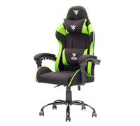 itek Gaming Chair RHOMBUS FF10 - Tessuto- Doppio Cuscino- Schienale Reclinabile- Nero Verde