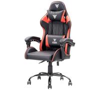 iTek Gaming Chair RHOMBUS PF10 - PVC, Doppio Cuscino - Nero/Rosso