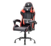 iTek Gaming Chair RHOMBUS PF10 - PVC, Doppio Cuscino - Nero/Rosso