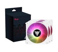 Itek Ventola per case UW12 - Kit 3 pezzi 120mm ARGB 5V 3pin/4pin PWM Bianco