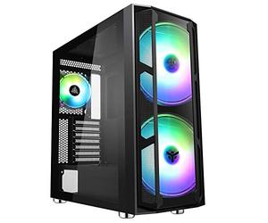Itek MAJES 20 EVO - Case PC Gaming Full Tower ATX, 2x20cm Ventola, RGB Addressable, USB3, Pannello laterale e frontale in vetro temperato, Nero