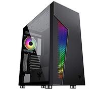 Itek MAJES 30 - Case PC Gaming Full Tower ATX, 1 Ventola 12cm, Griglia RGB Addressable con telecomando Radiofrequenza, 2xUSB3, Side Panel Temp Glass (Laterale in Vetro Temperato), Nero