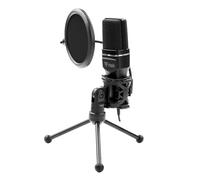 Itek Microfono a Condensatore M100 - USB, treppiede, filtro antipop e spugna, audio professionale