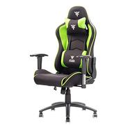 ITek PLAYCOM FM20 Sedia Da Gaming Tessuto Doppio Cuscino Braccioli 2D Nero Verde