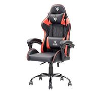 iTek Gaming Chair RHOMBUS PF10 - PVC, Doppio Cuscino - Nero/Rosso