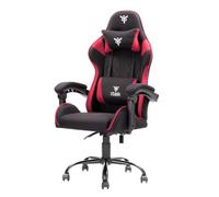 iTek Gaming Chair RHOMBUS FF10 - Tessuto, Doppio Cuscino - Nero/Rosso