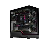 Case SHOWBUI WAVE 82B - Gaming Tower- ATX- 4x12cm ARGB fan- 2xUSB3- Type-C- Darker Temp Glass Side & Front Panel