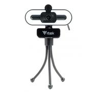 iTek W401L Webcam con microfono, FullHD, 30FPS, USB, Treppiede, Luce LED 3 mode
