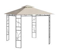 Item-Gazebo 3x3x2,7 m Crema 160 g/m,Prato & Giardino,Vita all'aperto,Strutture esterne,Tettoie e gazebo
