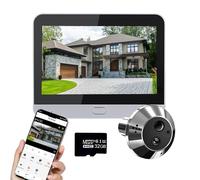 iTenen A1 Audio Bidirezionale,Spioncino Digitale a Batteria 3.0MP con MicroSD da 32GB,Video Spioncino Senza Fili con Schermo a Colori da 4,3", Telecamera porta,140 °Angolo,Rilevamento Movimento PIR
