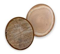 itenga 40 sottobicchieri in cartone I dischi di legno I marrone I rotondi Ø 10,7 cm I ideali come sottobicchieri per occasioni e festività