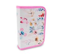 itenga Astuccio a forma di farfalla, 28 pezzi, 1 zip, farfalla, Tasca aggiuntiva