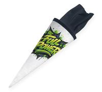 itenga Cono per la scuola per bambini, 35 cm, motivo graffiti street style, per fratelli, per la scuola