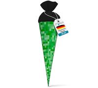 itenga Sacchetto per la scuola dei fratelli, 35 cm, motivo pixel, piccolo sacchetto per la scuola per studenti, per l'inizio della scuola (motivo pixel)