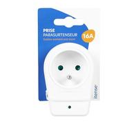 ITENSE - Spina di sovratensione, spina elettrica - 16A - Colore: bianco - Uso interno - Prodotto utilizzato per collegare apparecchiature alla rete elettrica - Sicurezza bambini - Tensione: 230 V