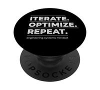 Iterare Ottimizzare Ripetere Ingegneria - Pensiero sistemico PopSockets PopGrip Adesivo