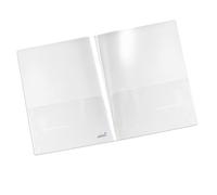 ITERNET 94513 Conf 5 Cartellina Doppia Tasca Pp, Trasparente Plastidea