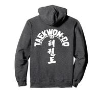 ITF Taekwon-Do - Arte Marziale Coreana Felpa con Cappuccio, Unisex per Adulti, Grigio Scuro, L