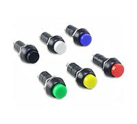 ITFOWIYD 1PSC PBS -11A Punto di ripristino autobloccante 3A 250V 2 Pin Interruttore a Pulsante Mobile Interruttore a Pulsante di accensione Apertura 12mm Trasformatore di Potenza(Preto,Self Reset)