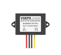 ITFOWIYD Convertitore regolatore di Alimentazione CC da 48 V a 60 V a 12 V Modulo di Alimentazione a Tensione variabile CC for Veicolo da 20-72 V a 12 V(48V 60V to 12V 5A-01)