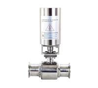 ITFOWIYD Valvola a Sfera pneumatica Tri Clamp da 4" 119 mm, attuatore bidirezionale, Effetto Singolo, Acciaio Inossidabile 304