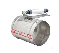 ITFOWIYD Valvola di Regolazione dell'Aria in Acciaio Inossidabile OD51mm-400mm Serranda dell'Aria Elettronica Serranda dell'Aria elettrica Tipo Dritto Condotto dell'Aria Elettrico(51mm)