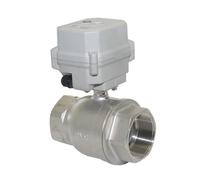 ITFOWIYD Valvola di Regolazione elettrica DN50 Controllo 4-20 mA o 0-10 V Valvola modulante da 2 Pollici 15 NM Drive ISO5211 for Stelo da 9 mm o 11 mm(0-5V-0 TO 5V)