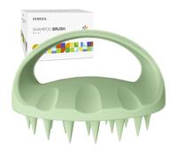 Ithyes Massaggiatore Cuoio Capelluto, Scalp Massager, Spazzola Massaggio Cuoio Capelluto, Spazzola Per Lo Shampoo, Trattamenti Capelli, Crescita Capelli, Silicone Massaggiatore Testa (verde chiaro)