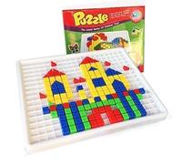 Itian Costruzioni Giocattolo di Puzzle Giocattoli 420 Pezzi Mattoni Plastica con Scatola Gioco Educative per Bambini da 3 Anni in su