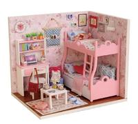 Itian DIY Casa di Bambola in Legno in Miniatura Casa Kit