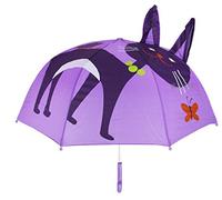 Itian Ombrello per Bambini con 3D Orecchie - Gatto(Porpora)