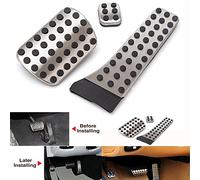 Itian Pedale del Acceleratore Freno in Acciaio Inox 3 Pezzi