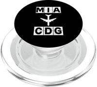 Itinerario di volo da MIA a CDG Codici Miami Paris PopSockets PopGrip per MagSafe
