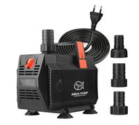 ITIY pompa sommersa per laghetto, 85W 4500L/H pompa per fontana d'acqua pompa per acquario con controllo del flusso per acquario, cascata, filtrazione, esterno, idroponica