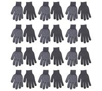 Itkcozcg 12 paia di guanti da lavoro in nylon PVC punteggiato su un lato guanti da lavoro con impugnatura superiore guanti a maglia per lavoro